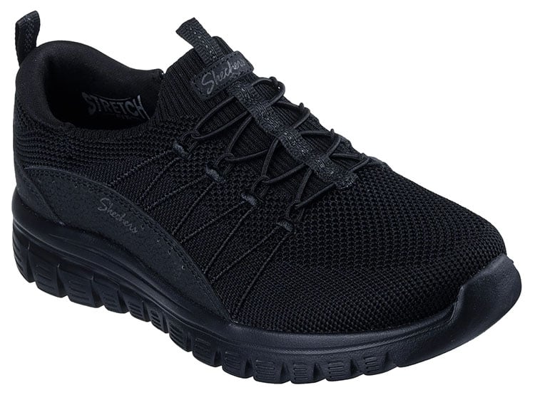 ZAPATILLA SKECHERS DAMA - NEGRO - 1