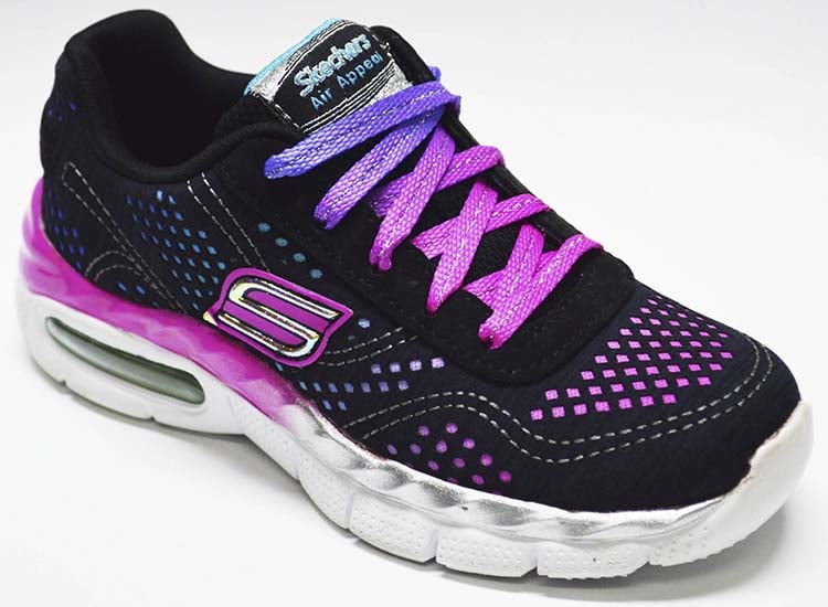 ZAPATILLA SKECHERS NIÑA - NEGRO - 1