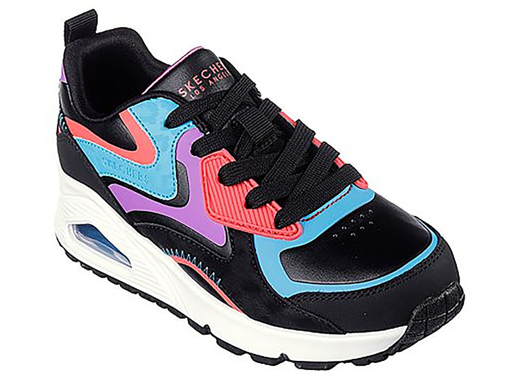 ZAPATILLA SKECHERS NIÑA - NEGRO - 1