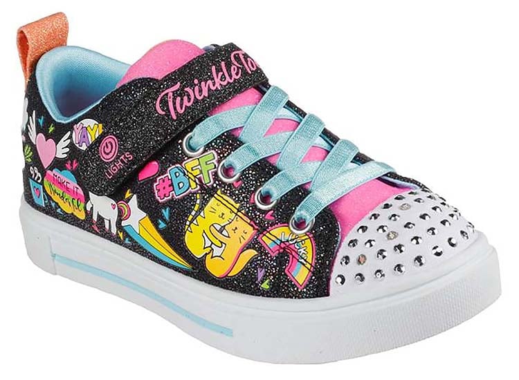 ZAPATILLA SKECHERS NIÑA - NEGRO - 1