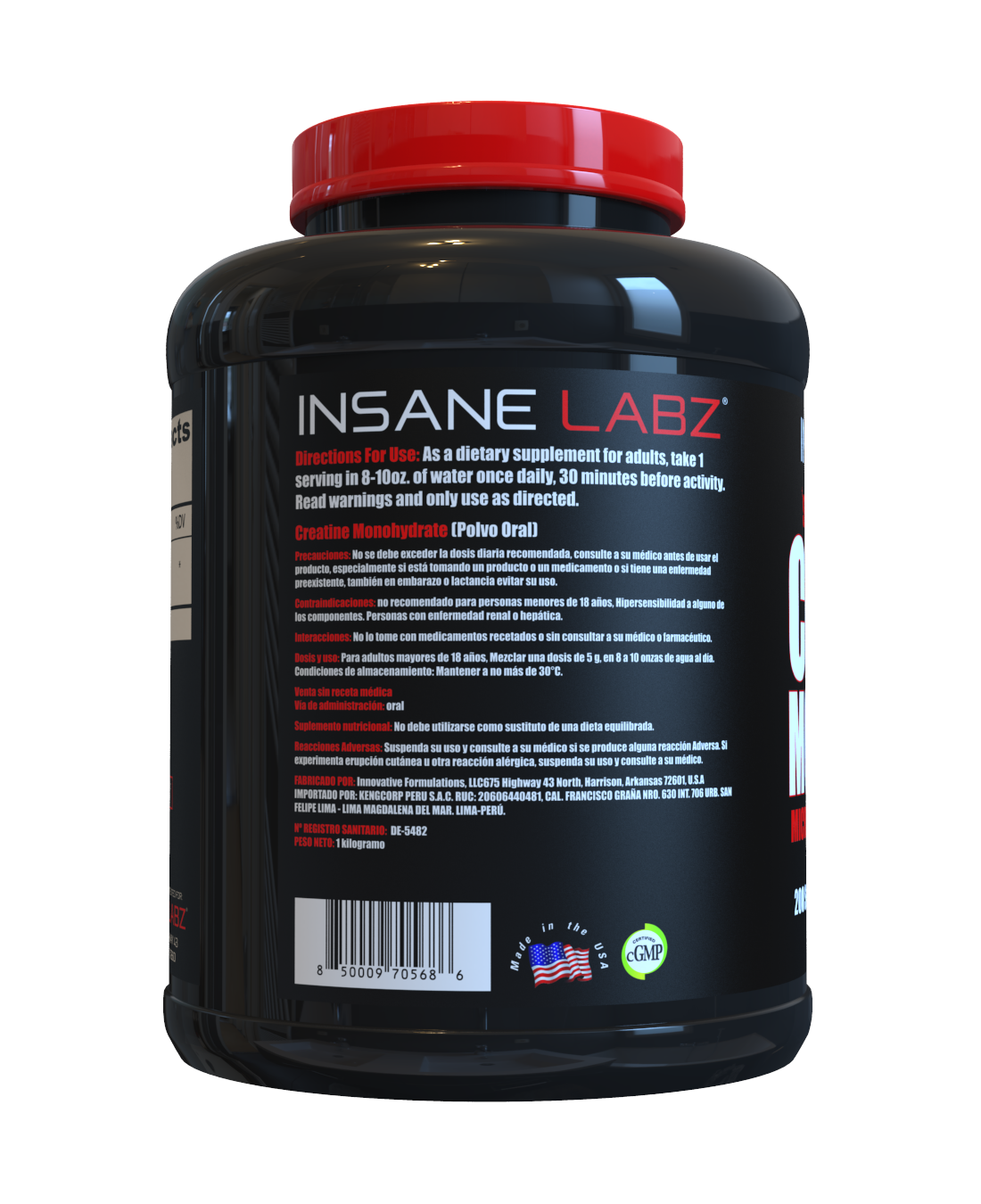 CREATINA MONOHIDRATADA INSANE LABZ 1KG - 3