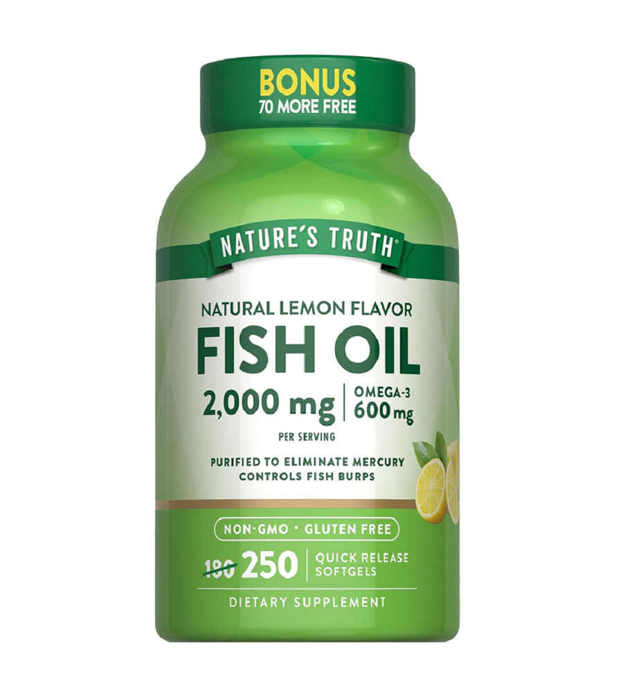 FISH OIL OMEGA 3 NATURE'S TRUTH 250 CÁPSULAS - 1