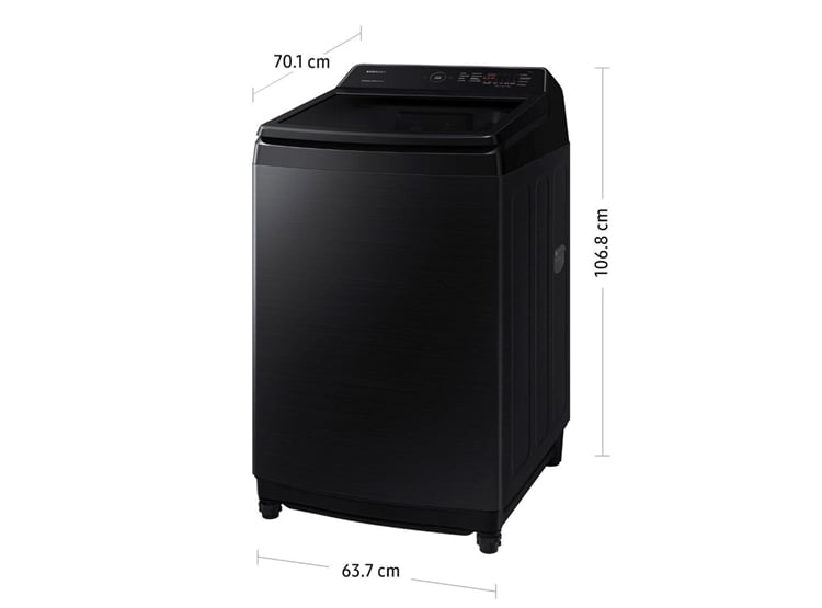 LAVADORA SAMSUNG 17KG SUPERIOR ECOBUBBLE DIGITAL INVERTER NEGRO WA17CG6441BVPE - 2