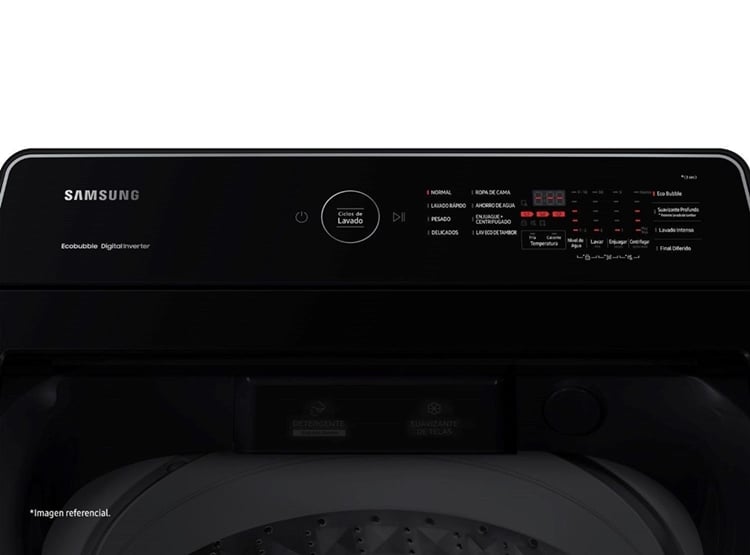 LAVADORA SAMSUNG 17KG SUPERIOR ECOBUBBLE DIGITAL INVERTER NEGRO WA17CG6441BVPE - 4