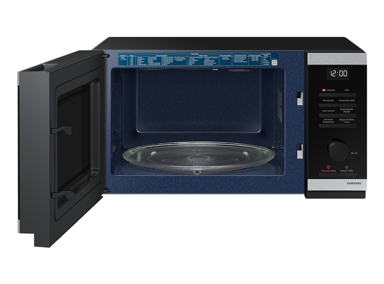MICROONDAS SAMSUNG CON DORADOR 23LTS MG23DG4524ATPE ACERO INOXIDABLE - 3