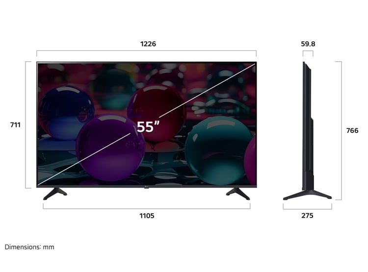 SMART TV LG 55” 4K UHD CON THINQ AI 55UA7300PSB 2025 + CONTROL MAGIC MR25GA - 6