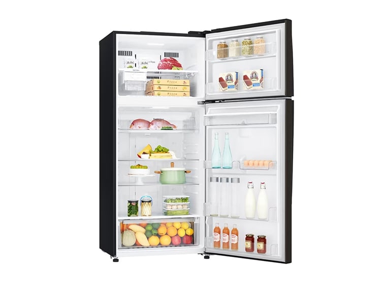 REFRIGERADORA LG TOP FREEZER 509L HYGIENE FRESH THINQ GT51SGD NEGRO ACERO - 3