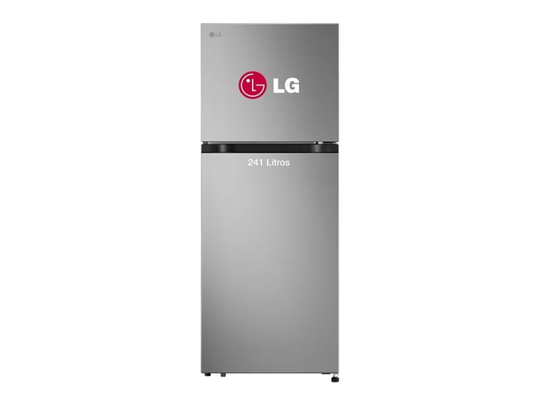 REFRIGERADORA LG TOP FREEZER 241 LT LINEARCOOLING MULTI-AIR FLOW VT24BPY PLATEADA - 1