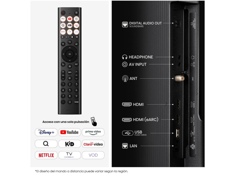 TELEVISOR HISENSE QLED 43” FHD SMART TV VIDAA 43Q4SV 2025 - 10