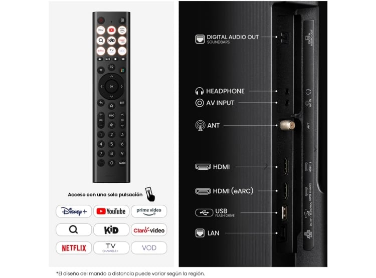 TELEVISOR HISENSE QLED 32” HD SMART TV VIDAA 32Q4SV 2025 - 10