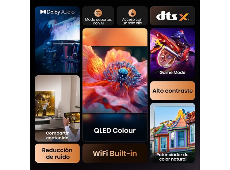 TELEVISOR HISENSE QLED 32” HD SMART TV VIDAA 32Q4SV 2025 - 4