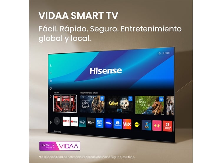 TELEVISOR HISENSE QLED 32” HD SMART TV VIDAA 32Q4SV 2025 - 6