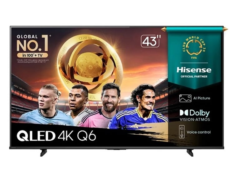 TELEVISOR HISENSE 43' QLED 4K 43Q6QV SMART TV - 1
