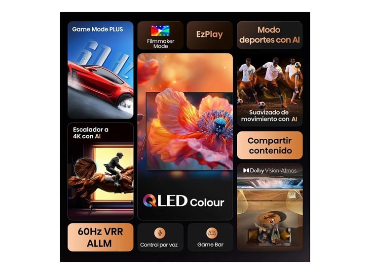 TELEVISOR HISENSE 43' QLED 4K 43Q6QV SMART TV - 3