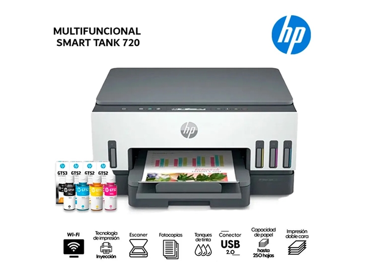 IMPRESORA MULTIFUNCIONAL HP SMART TANK 720 - 2
