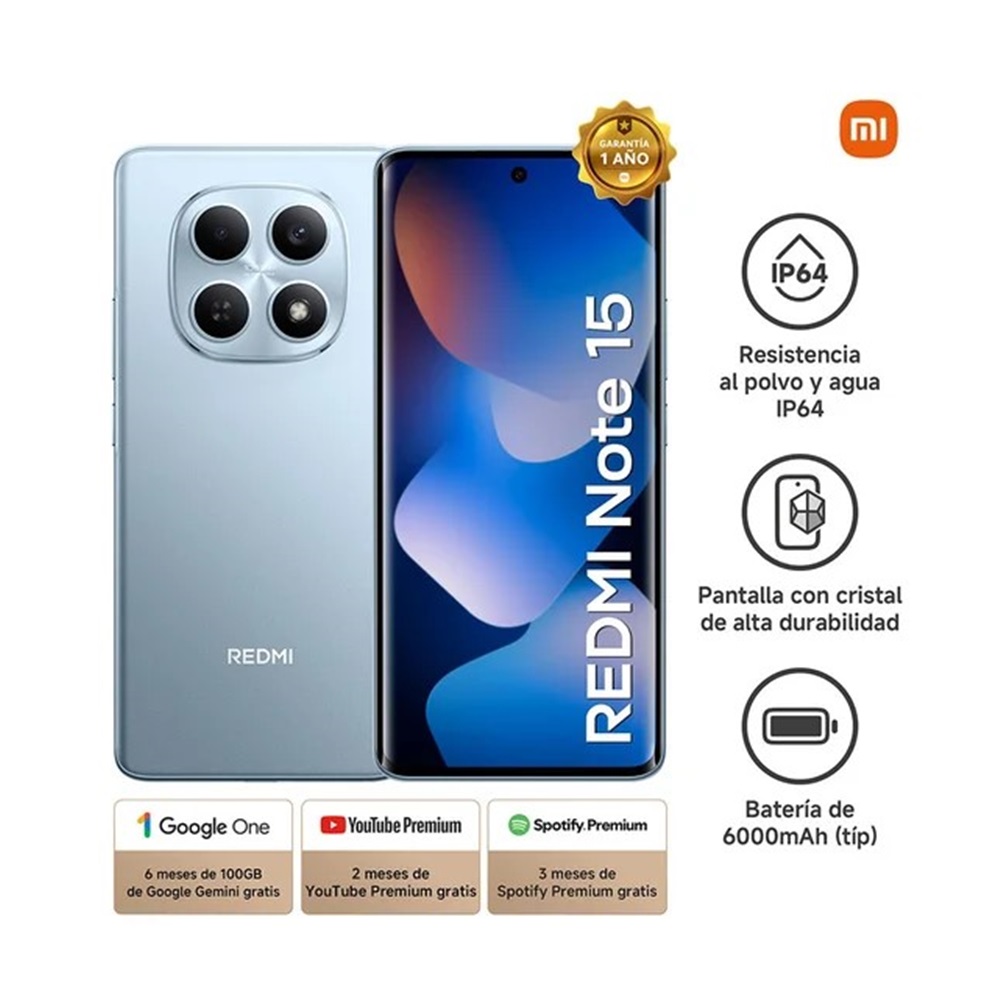 CELULAR REDMI NOTE 15 6.7' 256GB 8GB RAM BLUE GLACIER - 4