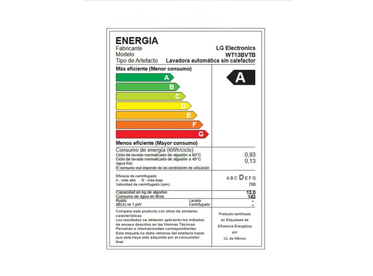 LAVADORA LG 13KG CARGA SUPERIOR TURBODRUM WT13BVTB NEGRO CLARO - 8