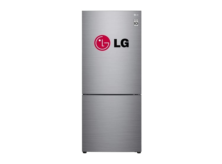 REFRIGERADORA LG BOTTOM FREEZER 408L MULTI AIR FLOW GB41BPP PLATEADO - 1