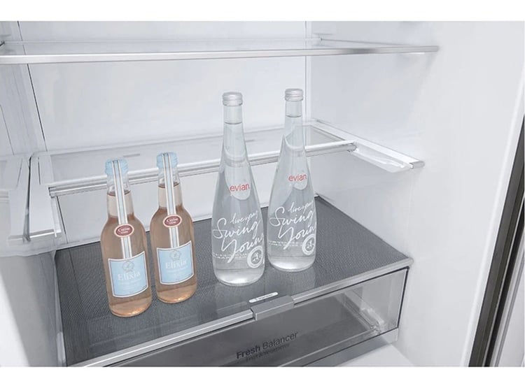 REFRIGERADORA LG BOTTOM FREEZER 408L MULTI AIR FLOW GB41BPP PLATEADO - 5