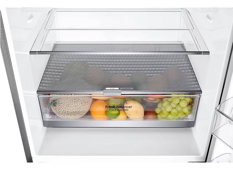 REFRIGERADORA LG BOTTOM FREEZER 408L MULTI AIR FLOW GB41BPP PLATEADO - 7