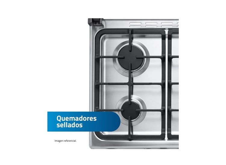 COCINA INDURAMA VIENA QUARZO CROMA 4 HORNILLAS - 4