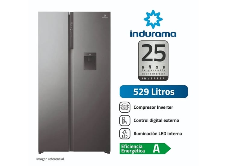 REFRIGERADORA CROMA SIDE BY SIDE 529L RI-795DI INDURAMA - 2