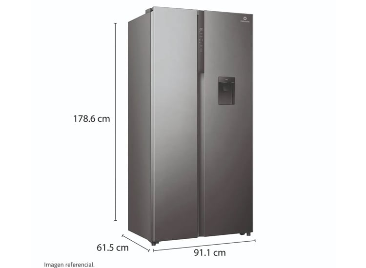 REFRIGERADORA CROMA SIDE BY SIDE 529L RI-795DI INDURAMA - 5