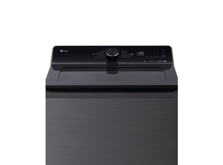 LAVADORA LG 18 KG CON AI DD THINQ Y TURBOWASH WT18PBTX PLATINUM BLACK - 3