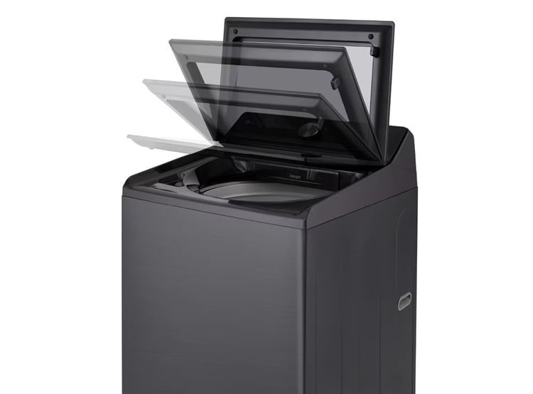 LAVADORA LG 18 KG CON AI DD THINQ Y TURBOWASH WT18PBTX PLATINUM BLACK - 4
