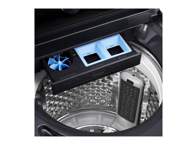 LAVADORA LG 18 KG CON AI DD THINQ Y TURBOWASH WT18PBTX PLATINUM BLACK - 6