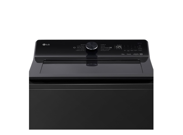 LAVADORA LG 18 KG CON AI DD THINQ TURBO WASH WT18OBTX ONYX NEGRO - 4