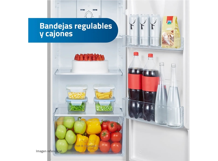 REFRIGERADORA INDURAMA TOP FREEZER 246L NO FROST RI-389DI CROMA - 8