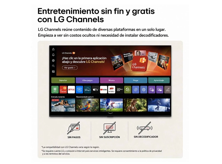 TELEVISOR LG 43' NANO 4K UHD AI SMART TV 43NU800BPSC 2026 + PELOTA GRATIS - 8