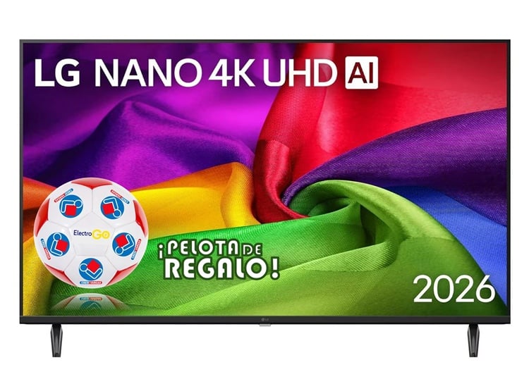 TELEVISOR LG 65' NANO 4K UHD AI SMART TV 65NU800BPSB 2026 + PELOTA GRATIS - 1