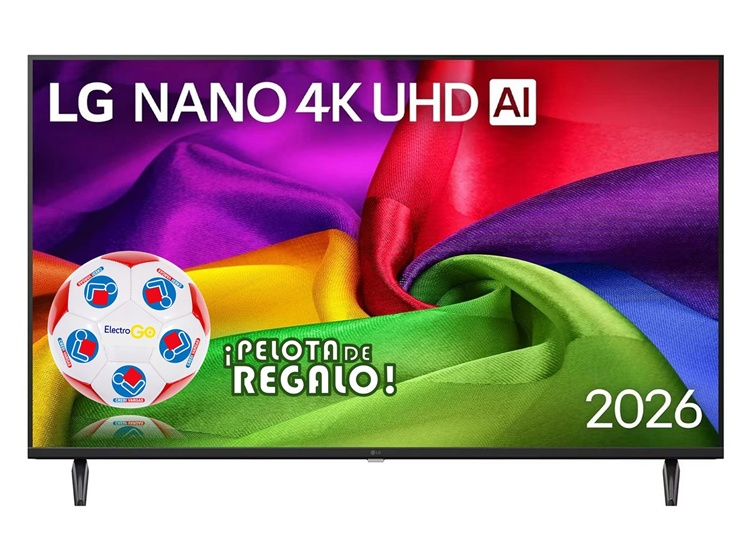 TELEVISOR LG 50' NANO 4K UHD AI SMART TV 50NU800BPSC 2026 + PELOTA GRATIS - 1