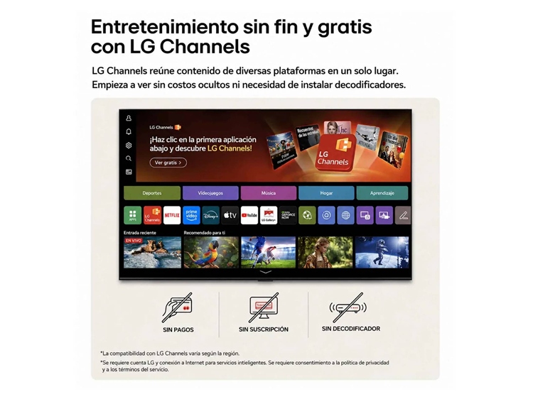 TELEVISOR LG 50' NANO 4K UHD AI SMART TV 50NU800BPSC 2026 + PELOTA GRATIS - 8