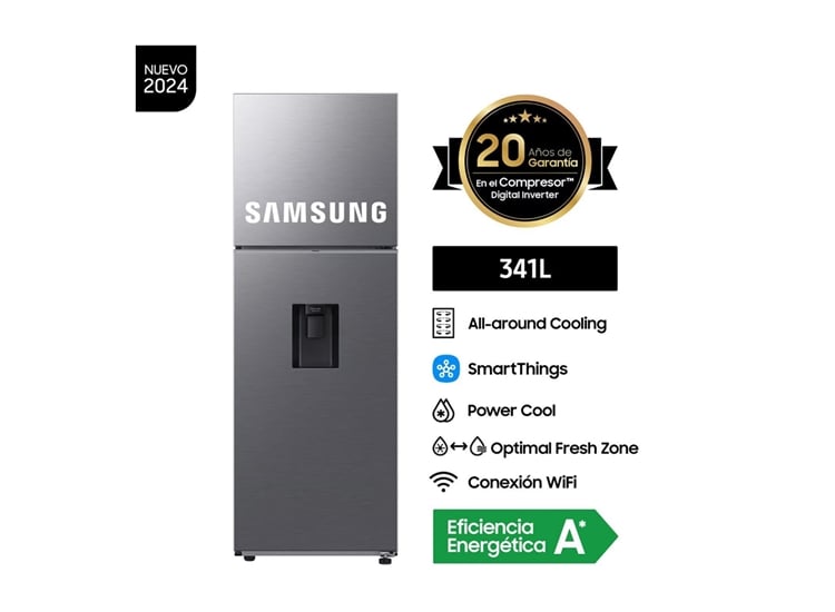REGFRIGERADORA SAMSUNG TOP FREEZER NO FROST 341L RT35DG5720S9PE - 1