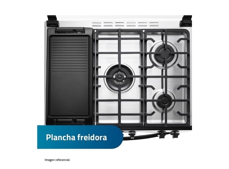 COCINA A GAS INDURAMA BORGOÑA ZAFIRO 5Q - 6