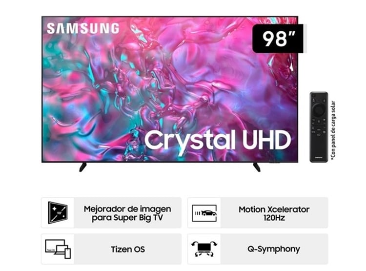TELEVISOR SAMSUNG SMART TV 98' 4K UHD UN98DU9000GXPE - 2