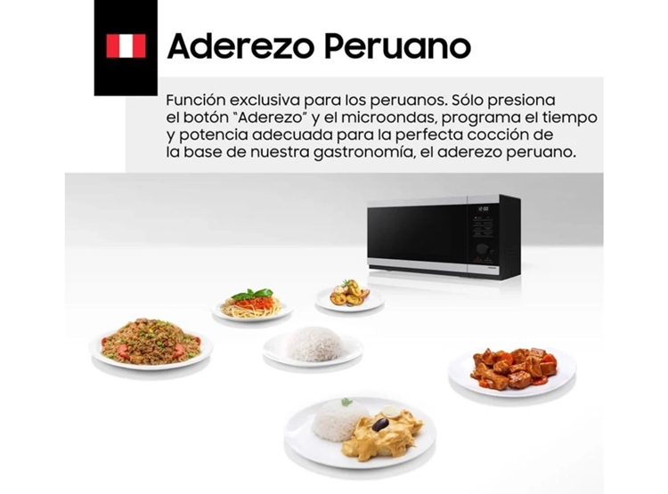 HORNO MICROONDAS CHEFF SAMSUNG 32L MG32DG4524AGPE CON DORADOR - 7