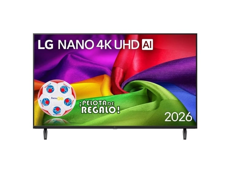 TELEVISOR LG 55' NANO 4K UHD AI SMART TV 55NU800BPSB 2026 + PELOTA GRATIS - 1