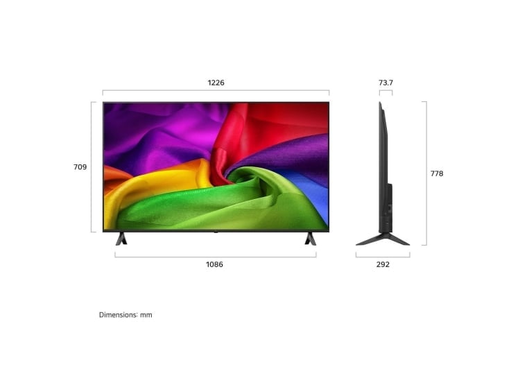 TELEVISOR LG 55' NANO 4K UHD AI SMART TV 55NU800BPSB 2026 + PELOTA GRATIS - 3