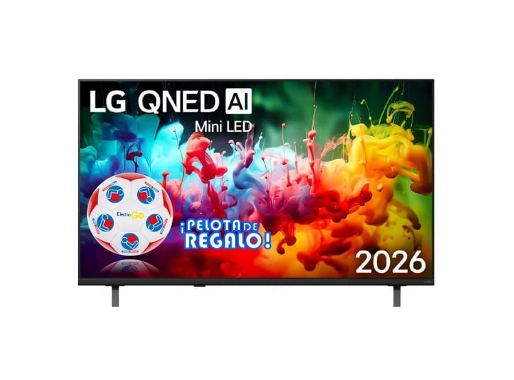 TELEVISOR LG 50” QNED AI MINI LED 4K UHD 50QNED70BSA 2026 + PELOTA GRATIS - 1