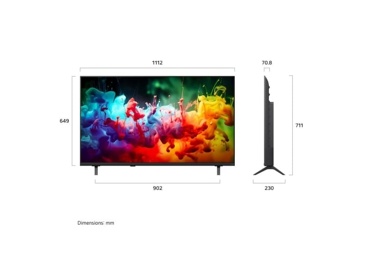 TELEVISOR LG 50” QNED AI MINI LED 4K UHD 50QNED70BSA 2026 + PELOTA GRATIS - 3
