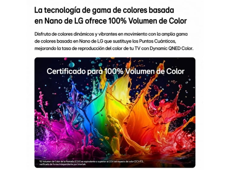TELEVISOR LG 50” QNED AI MINI LED 4K UHD 50QNED70BSA 2026 + PELOTA GRATIS - 4