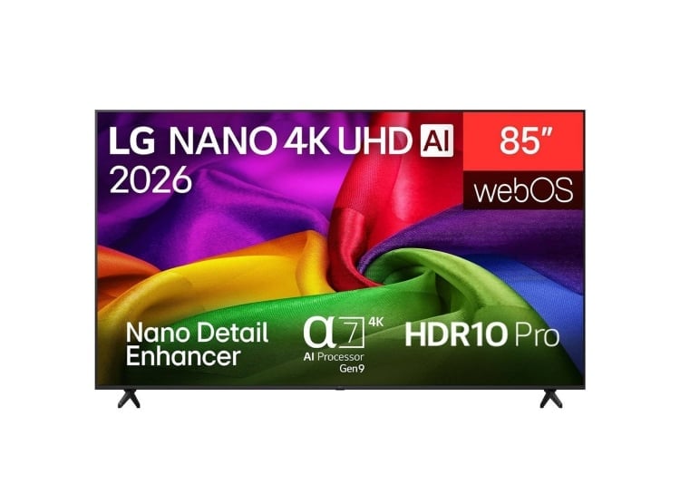 TELEVISOR LG 85' NANO 4K UHD AI SMART TV 85NU800BPSB 2026 + PELOTA GRATIS - 2