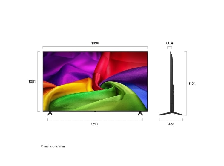 TELEVISOR LG 85' NANO 4K UHD AI SMART TV 85NU800BPSB 2026 + PELOTA GRATIS - 3