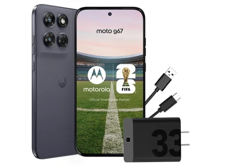 CELULAR MOTOROLA G67 6.8” 4GB RAM 256GB GRIS DESBLOQUEADO - 1