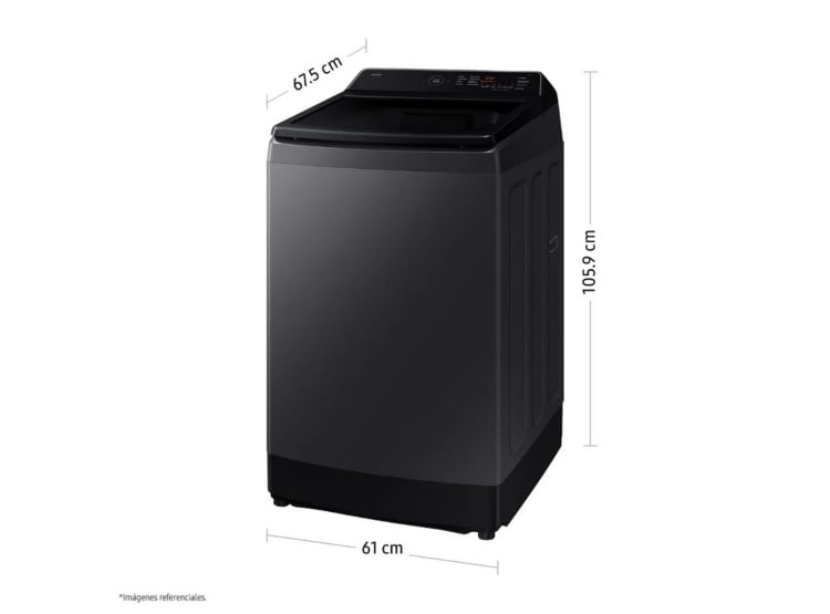 LAVADORA SAMSUNG ECOBUBBLE 13KG GRIS GRAFITO WA40F13E4CPE - 3