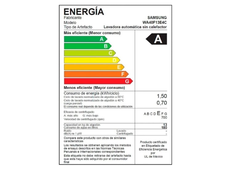 LAVADORA SAMSUNG ECOBUBBLE 13KG GRIS GRAFITO WA40F13E4CPE - 9